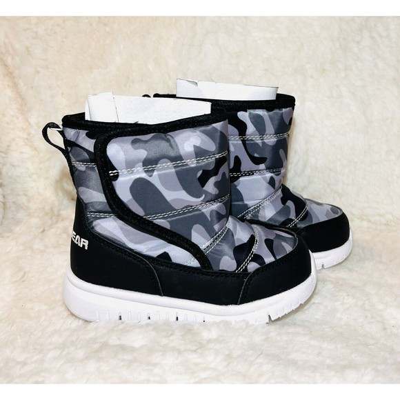 HOBIBEAR Boys Girls Toddler Snow Boots Waterproof Slip Resistant Little Kid 12.5 - Picture 4 of 6